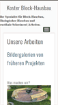 Mobile Screenshot of block-hausbau.ch
